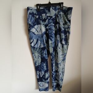 Halara Size XL Blue Gray Ankle Pants Pockets